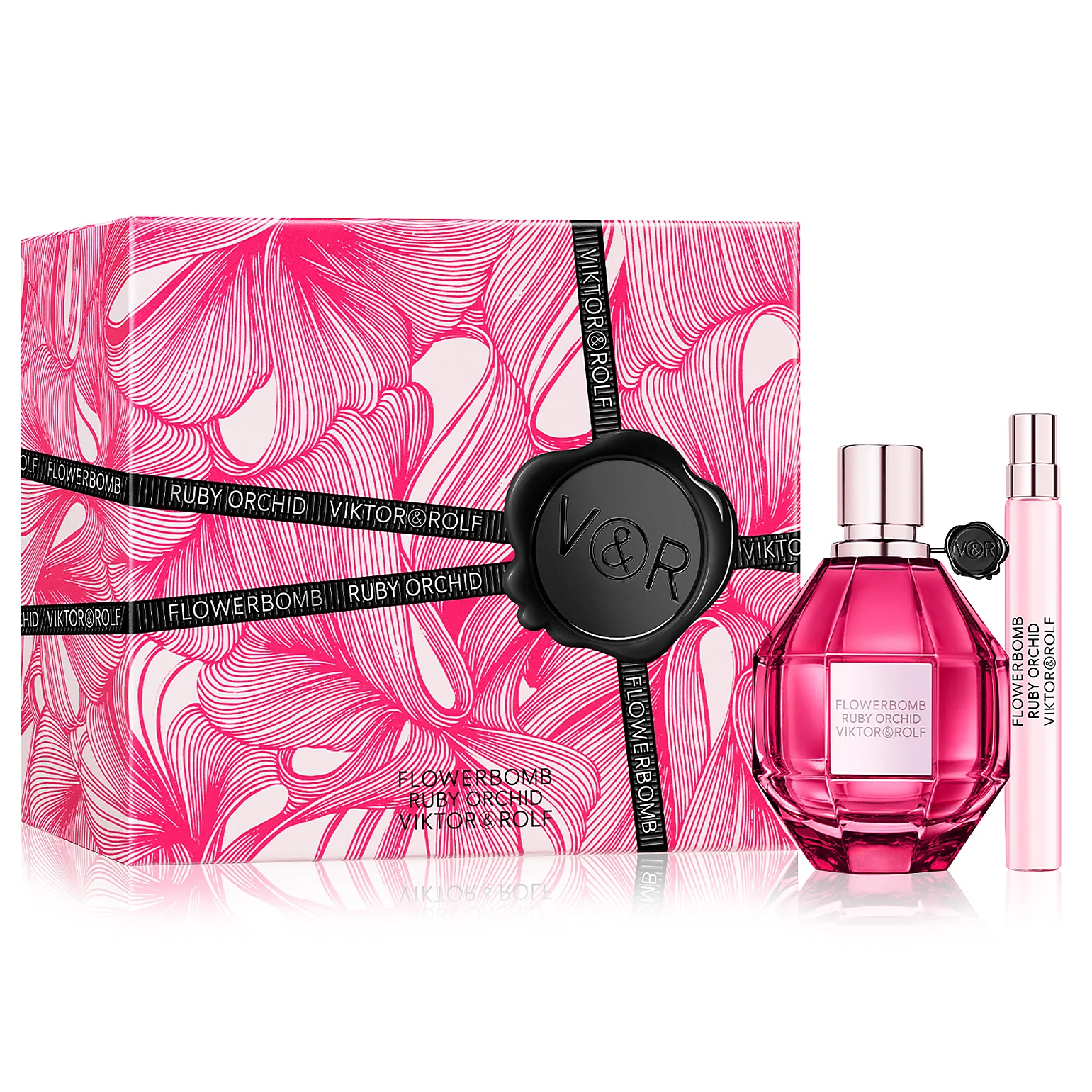 Flowerbomb Ruby Orchid by Viktor & Rolf 100ml EDP 2pc Set