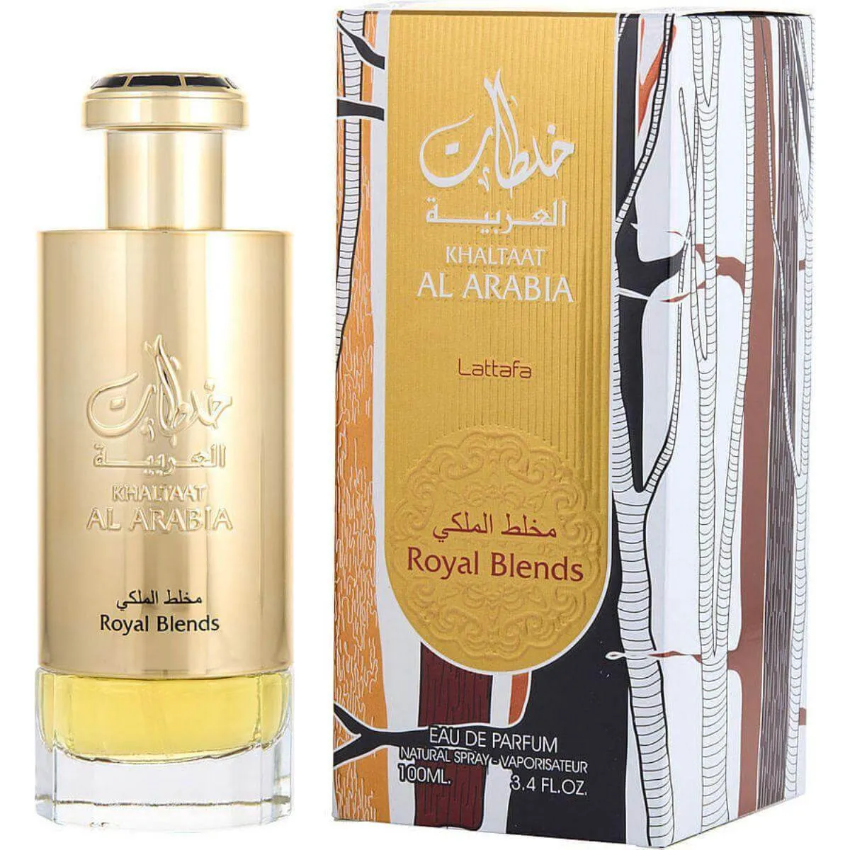 Khaltaat Al Arabia Royal Blends by Lattafa unisex EDP 3.3 / 3.4 oz New in Box