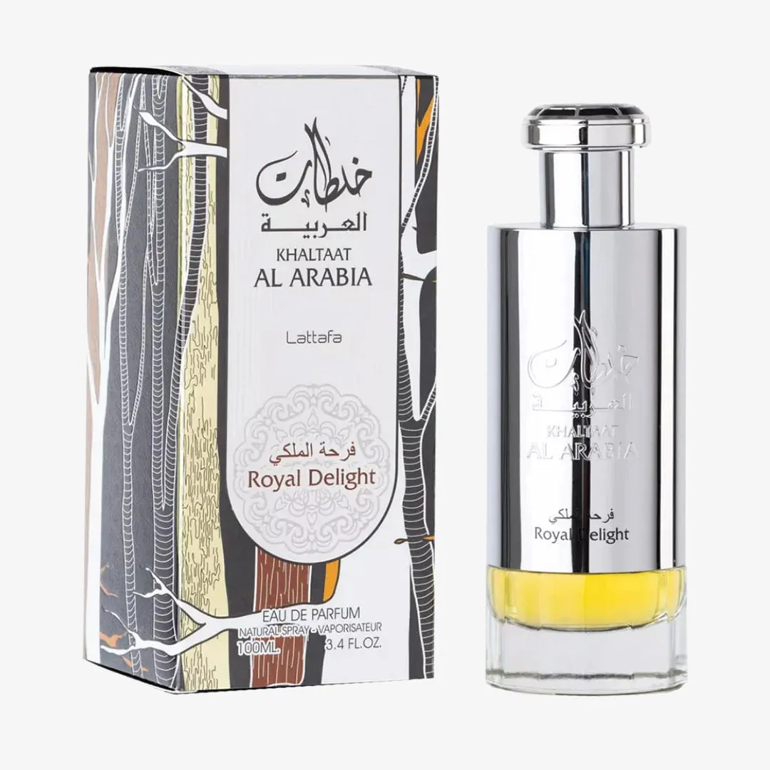 Khaltaat Al Arabia Royal Delight Silver by Lattafa Eau De Parfum Spray 3.4 oz